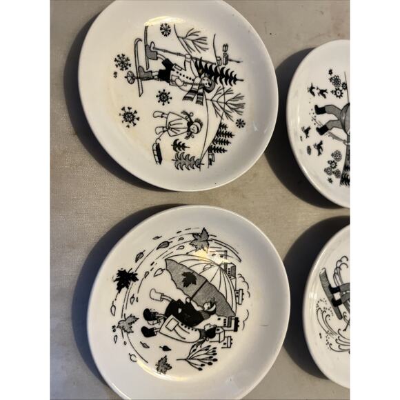 Arabia Finland Vintage Scenic Dishes Wall Plates Small Danish Decor - Picture 4 of 5